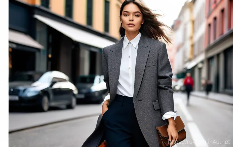 패션디자인 일러스트레이션 기법 - **Prompt 1: Dynamic Street Style Fashion Illustration**
"A full-body fashion illustration of a f...