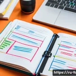 Home 21 패션디자인 강의 노트 정리 방법 - A detailed, vibrant study desk scene showing a fashion design student’s notes with colorful coding: ...